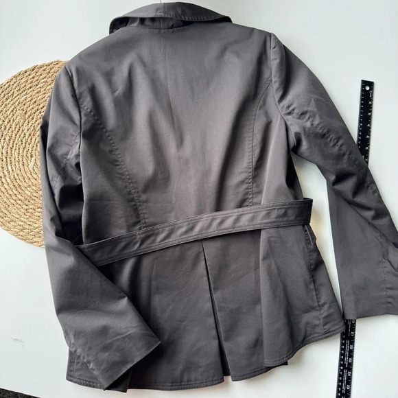 Cabi Work It Blazer Jacket graphite black gray‎ double button women’s size 14 - Picture 10 of 12